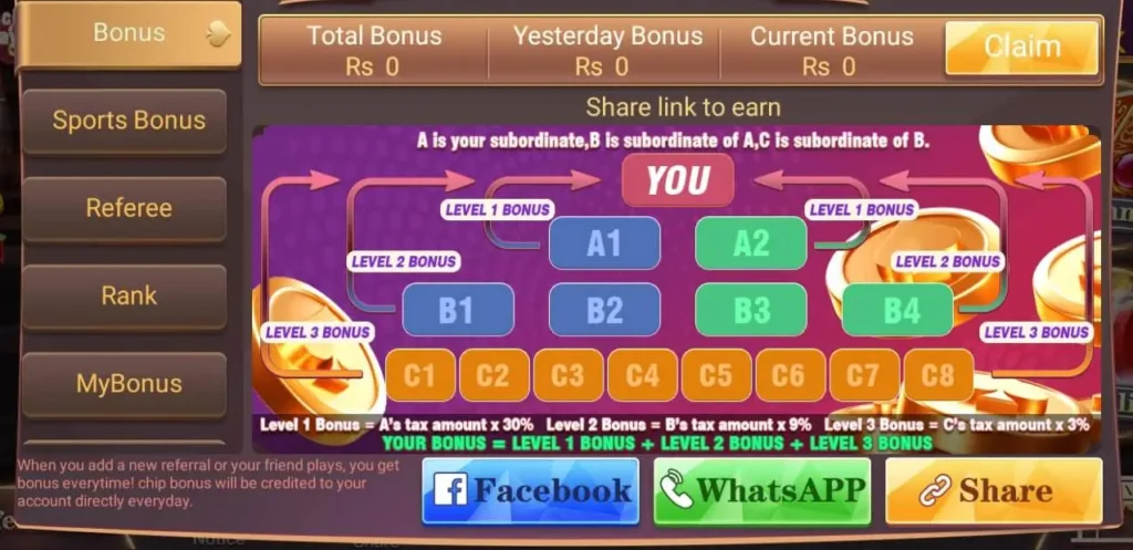 Payment Proof of 3 Patti Ludo