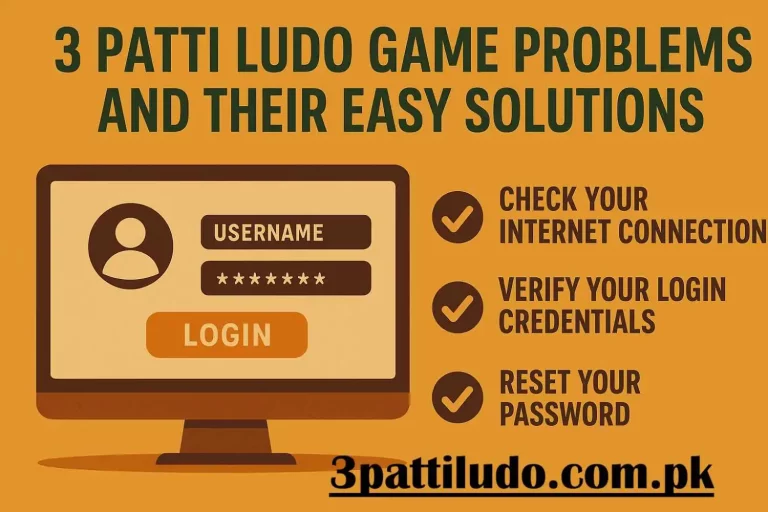 3 Patti Ludo Game Login Problems